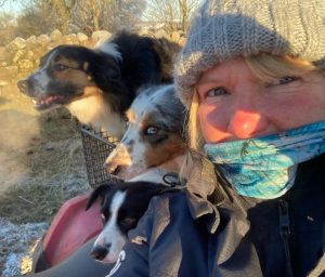 Its a cold morning going shepherding